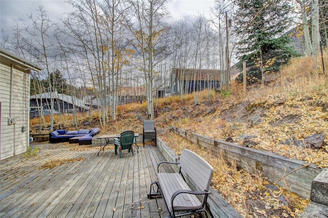 view of wooden terrace