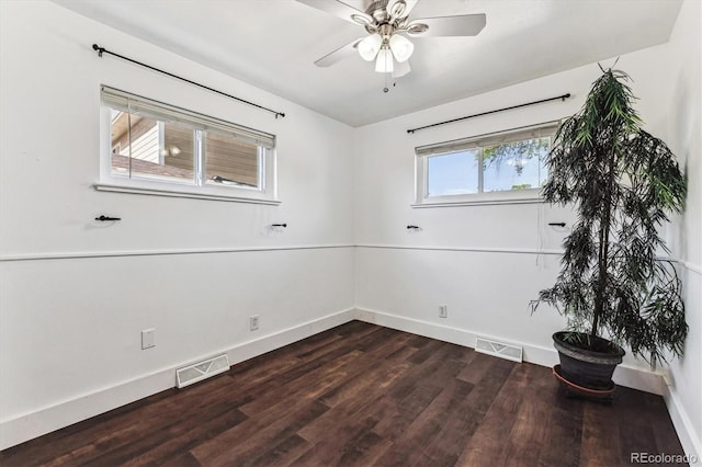 8641 Lowell Blvd, Westminster, CO 80031 - empty room featuring wood finished floors, baseboards, and ceiling fan