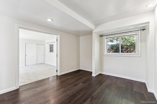 8641 Lowell Blvd, Westminster, CO 80031 - empty room featuring dark wood-style flooring, baseboards, and recessed lighting
