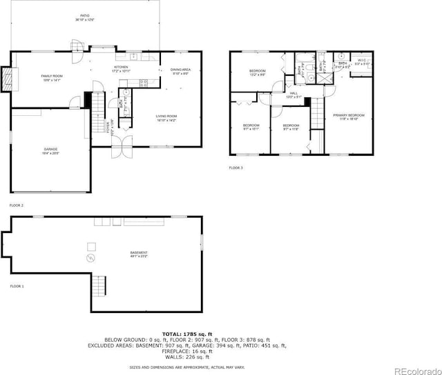 3317 S Elkhart St, Aurora, CO 80014 - view of home floor plan