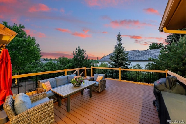 3 Desert Inn Way, Colorado Springs, CO 80921 - deck with an outdoor hangout area