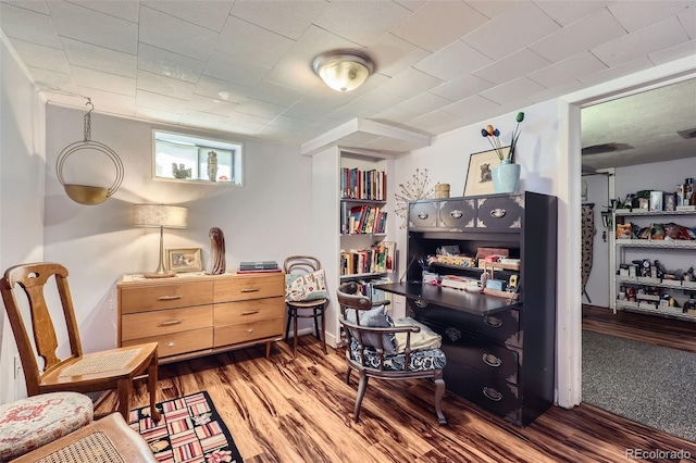 1559 Elm St, Denver, CO 80220 - home office with wood finished floors