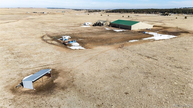 bird's eye view featuring a rural view