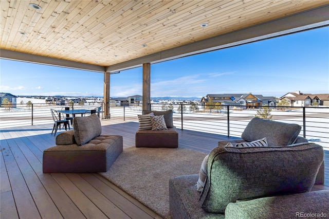 2442 Fox View Trl, Franktown, CO 80116 - view of wooden deck