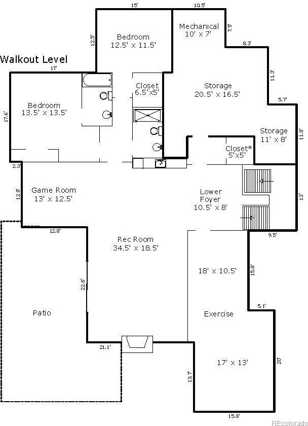 2442 Fox View Trl, Franktown, CO 80116 - view of property floor plan