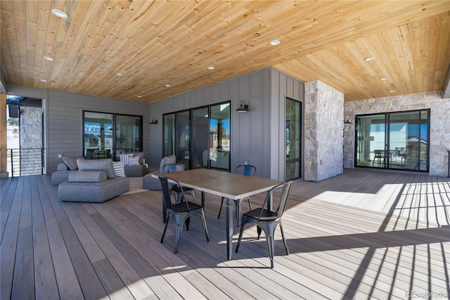2442 Fox View Trl, Franktown, CO 80116 - view of wooden terrace