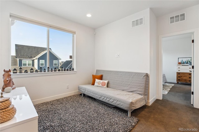 10165 E 59th Ave, Denver, CO 80238 - sitting room with baseboards, carpet flooring, and visible vents