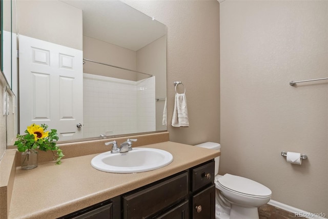 42311 Forest Oaks Dr, Elizabeth, CO 80107 - full bath with toilet, vanity, and a shower