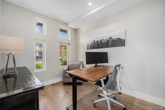 4102 Quivas St, Denver, CO 80211 - office featuring wood finished floors