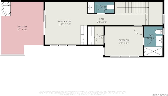 4102 Quivas St, Denver, CO 80211 - view of floor plan / room layout