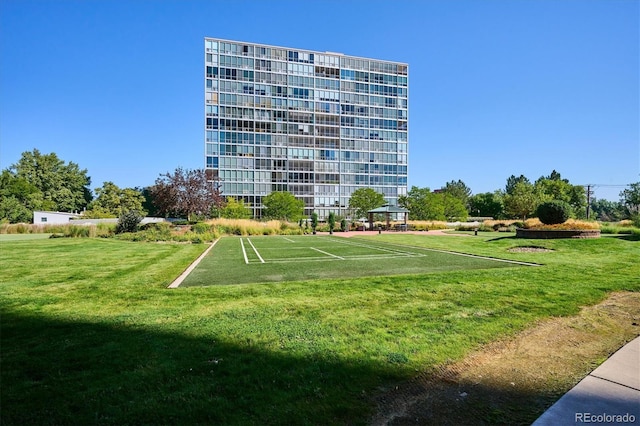 3131 E Alameda Ave Unit 1107, Denver, CO 80209 - view of community with a gazebo and a yard