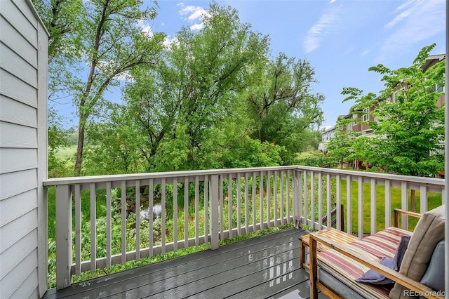 1106 Oak Cir, Lakewood, CO 80215 - view of wooden terrace