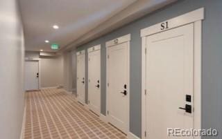 828 Grand Ave Unit 201C, Grand Lake, CO 80447 - hallway featuring baseboards and recessed lighting