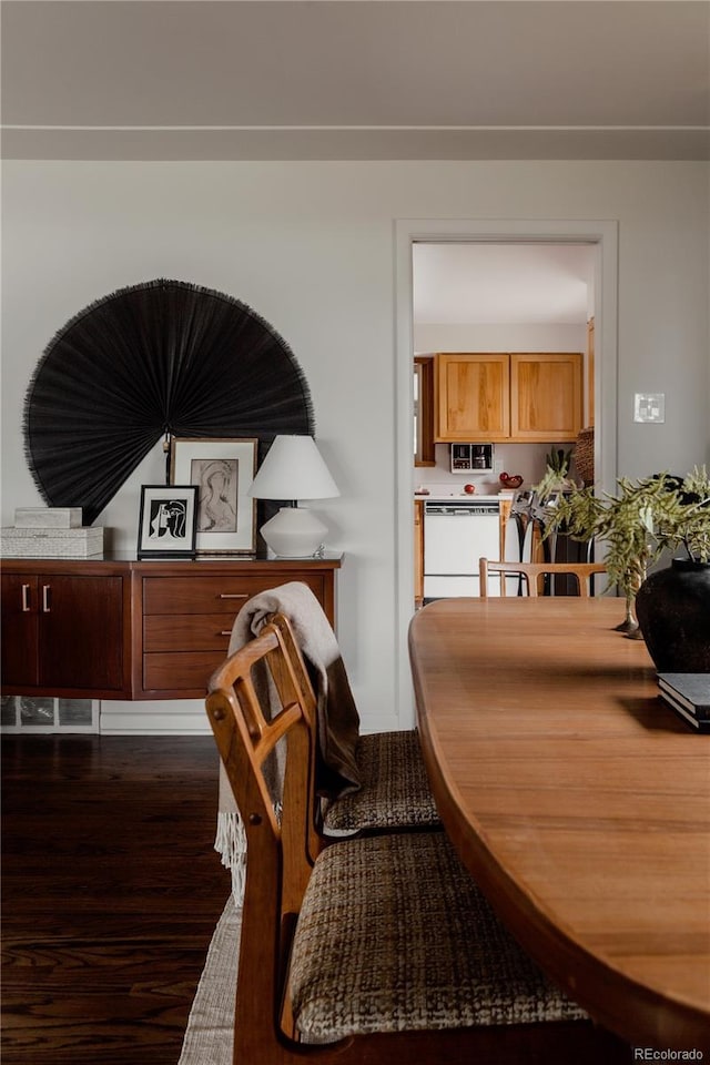 6530 W 26th Ave, Edgewater, CO 80214 - dining room featuring wood finished floors