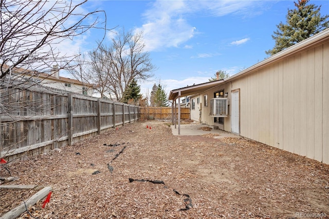 view of yard with a patio