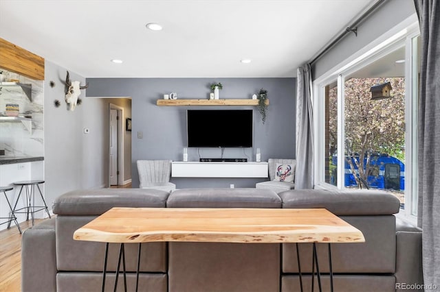 882 E Briarwood Cir, Centennial, CO 80122 - living room featuring recessed lighting and wood finished floors