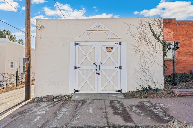 view of outbuilding