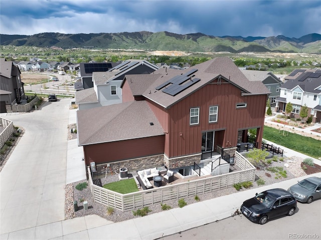 9804 Rosalee Peak St, Littleton, CO 80125 - aerial perspective of suburban area with a mountainous background
