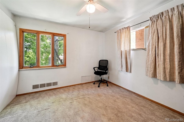 6050 Marshall Ct, Arvada, CO 80003 - spare room with carpet flooring, baseboards, and a ceiling fan