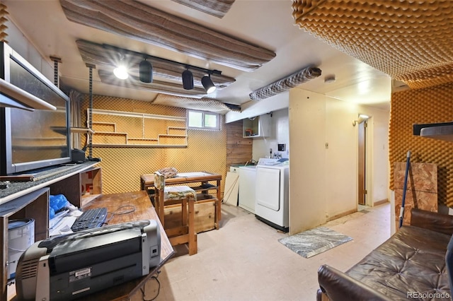 6050 Marshall Ct, Arvada, CO 80003 - basement featuring washer and dryer