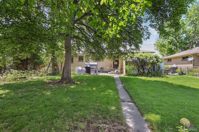 6050 Marshall Ct, Arvada, CO 80003 - view of yard with a patio area and entry steps