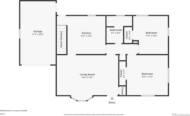 6050 Marshall Ct, Arvada, CO 80003 - room layout