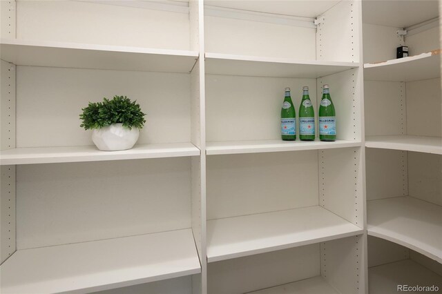 view of storage area