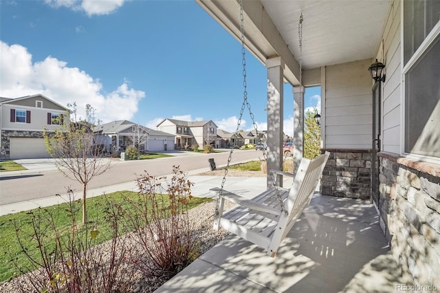 view of patio / terrace with a porch