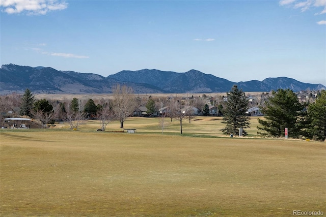 view of mountain feature