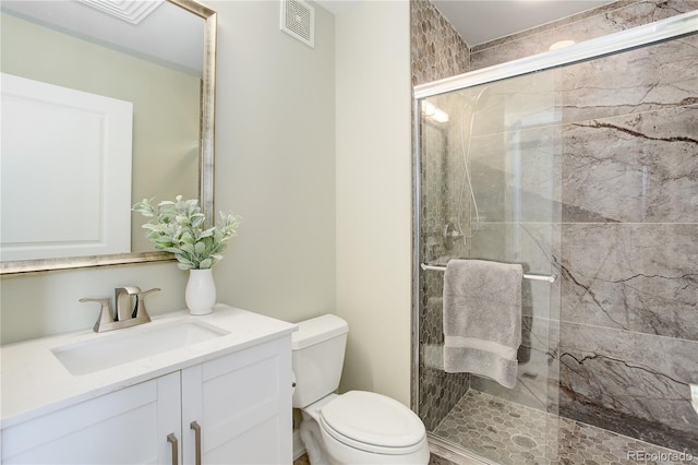2500 E Cherry Creek S Drive 306, Denver, CO 80209 - bathroom with toilet, a shower stall, and vanity
