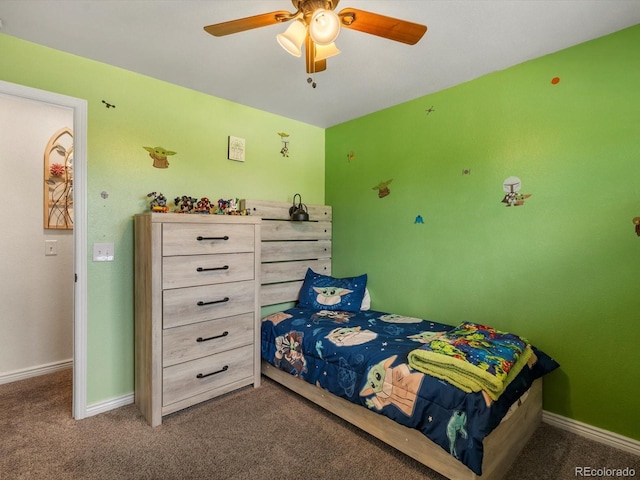 6166 S Dover St, Littleton, CO 80123 - bedroom featuring carpet flooring and a ceiling fan