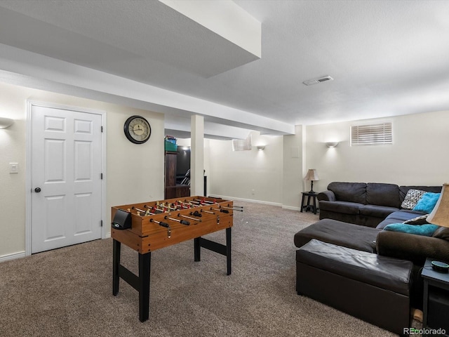 6166 S Dover St, Littleton, CO 80123 - recreation room with carpet floors and baseboards
