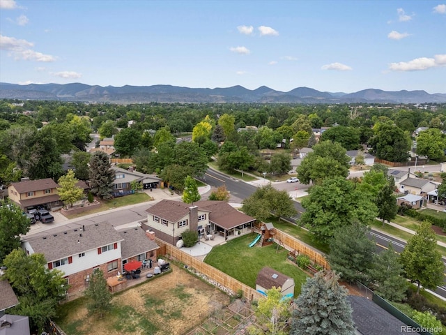 6166 S Dover St, Littleton, CO 80123 - aerial perspective of suburban area featuring a mountainous background