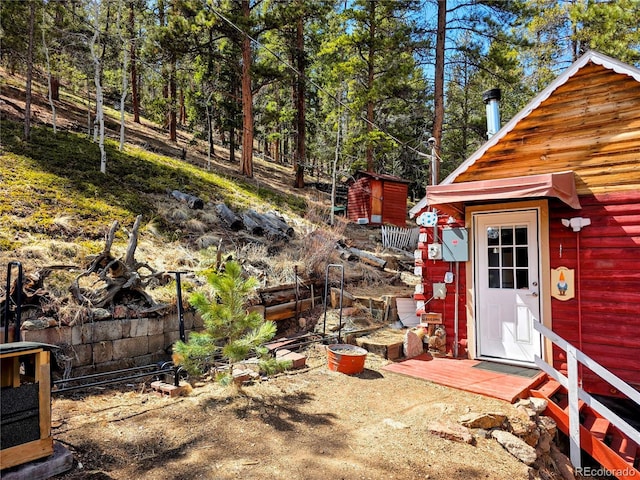 163 Ward St, Bailey, CO 80421 - view of yard with an outdoor structure