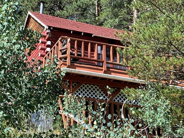 163 Ward St, Bailey, CO 80421 - view of wooden deck