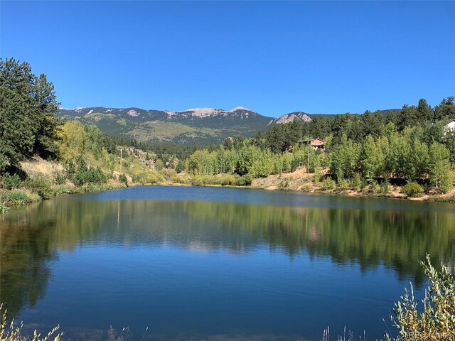 163 Ward St, Bailey, CO 80421 - view of water feature with a mountain view