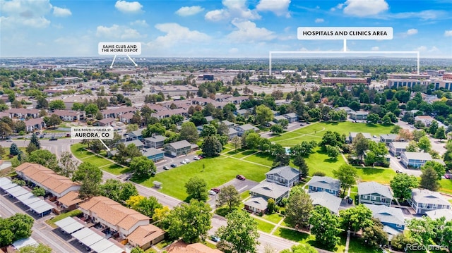 1216 S Uvalda St, Aurora, CO 80012 - aerial view of residential area