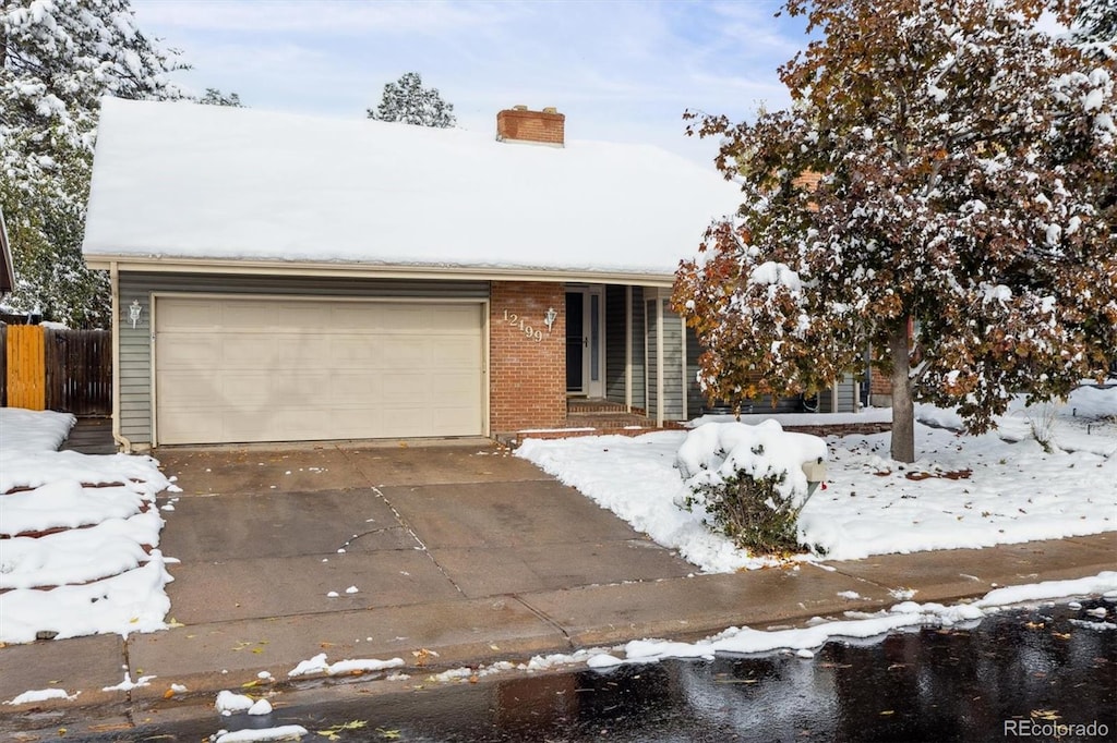 ranch-style house with a garage