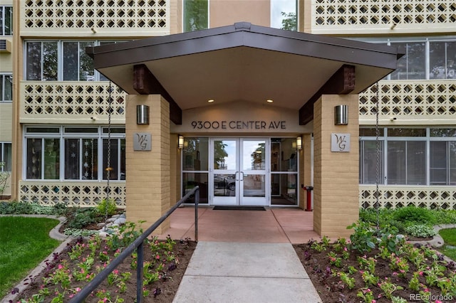 9300 E Center Ave Unit 2B, Denver, CO 80247 - entrance to property with french doors