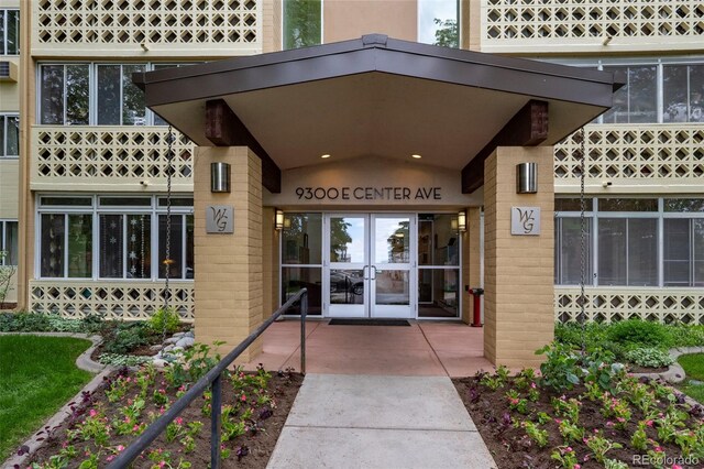 9300 E Center Ave Unit 2B, Denver, CO 80247 - property entrance featuring french doors