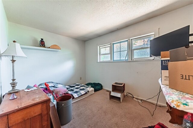 939 Conejos St, Colorado Springs, CO 80903 - carpeted bedroom featuring a textured ceiling