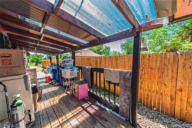 939 Conejos St, Colorado Springs, CO 80903 - view of wooden terrace