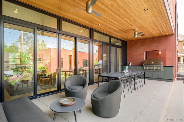 1188 S Sherman St, Denver, CO 80210 - view of patio with ceiling fan and outdoor dining space