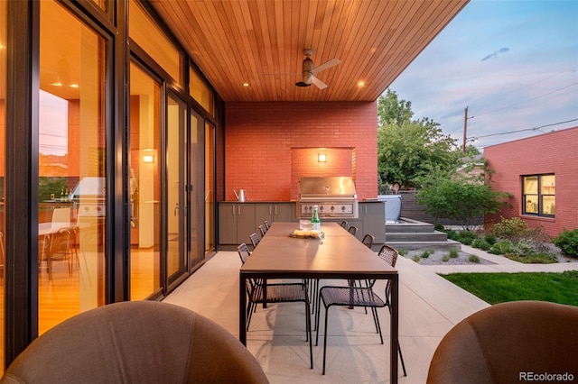 1188 S Sherman St, Denver, CO 80210 - view of patio featuring outdoor dining space and ceiling fan