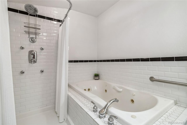3777 Newton St, Denver, CO 80211 - full bath with a jetted tub and a tile shower