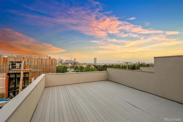 1932 W 32nd Ave, Denver, CO 80211 - deck at dusk featuring a city view