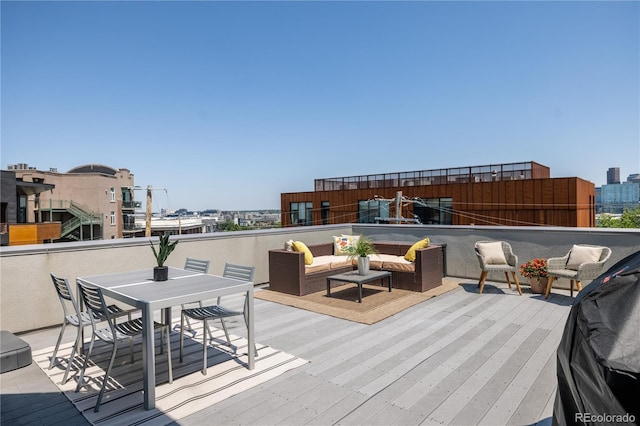 1932 W 32nd Ave, Denver, CO 80211 - deck with outdoor lounge area and outdoor dining space