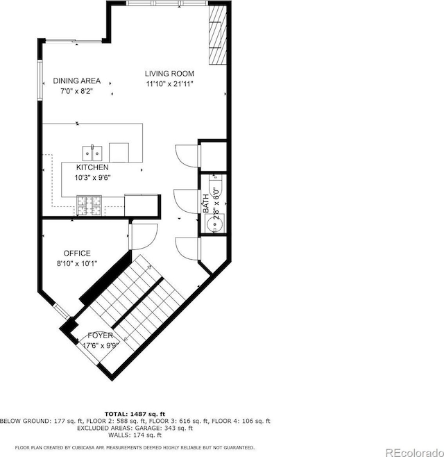 1932 W 32nd Ave, Denver, CO 80211 - view of property floor plan