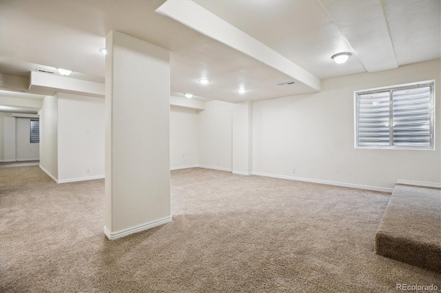 2601 Pemberly Ave, Highlands Ranch, CO 80126 - finished below grade area with carpet flooring and baseboards