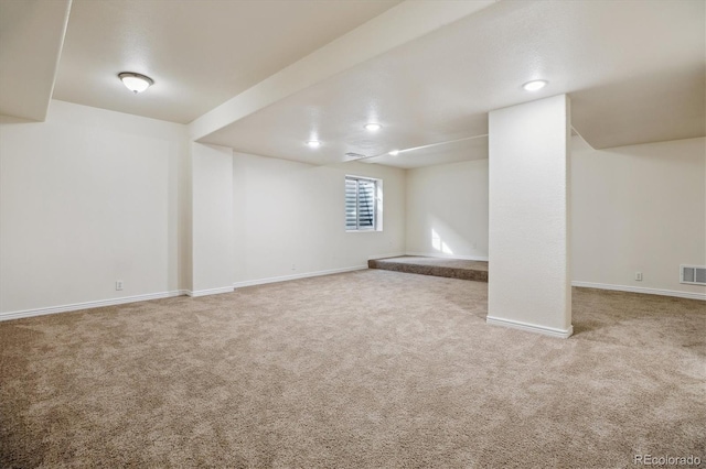 2601 Pemberly Ave, Highlands Ranch, CO 80126 - below grade area with carpet and baseboards